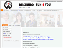 Tablet Screenshot of fun4you-reisen.de